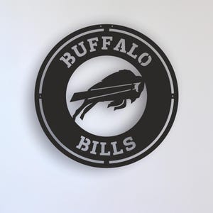 Buffalo Bills Metal Wall Art Gift, Unique Metal Wall Decor for Living Room, Wall Decor Gifts, Metal Wall Sign, American Football, NFL