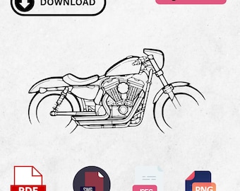 48 Motorcycle that you can use in all your graphics and customizations, for tumblers, tshirts and other areas of use. Digital