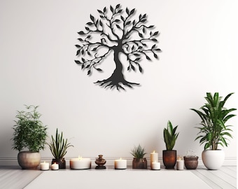 Tree of Life Metal Wall Art, Tree of Life Decor, Tree of Life Wall Decor, Living Room Wall Art, Metal Wall Art, Metal Wall Decor