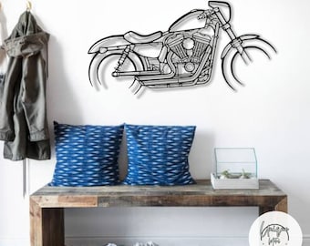 Superbike Motorcycle Metal Art | Racing Garage Wall Decor | Performance Gift for Men | Unique Motorcycle Wall Art