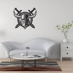 Odin Metal Wall Decor - Viking Home Decorations, Scandinavian Decor, Norse Sign, Unique Viking Gift for Him & Her Best Viking Gifts for Him