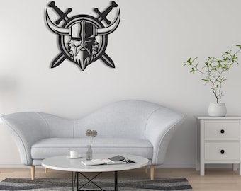 Odin Metal Wall Decor - Viking Home Decorations, Scandinavian Decor, Norse Sign, Unique Viking Gift for Him & Her Best Viking Gifts for Him
