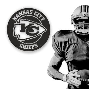 Kansas City Chiefs Metal Wall Art, Kansas City Chiefs Wall Sign, Christmas Gift İdea, Living Room Metal Wall Art, American Football, NFL