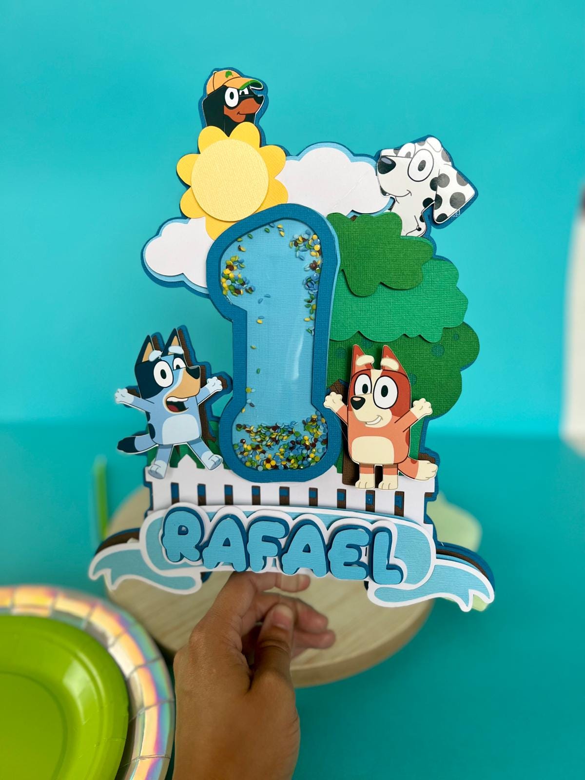 Bluey Cake Topper Shaker