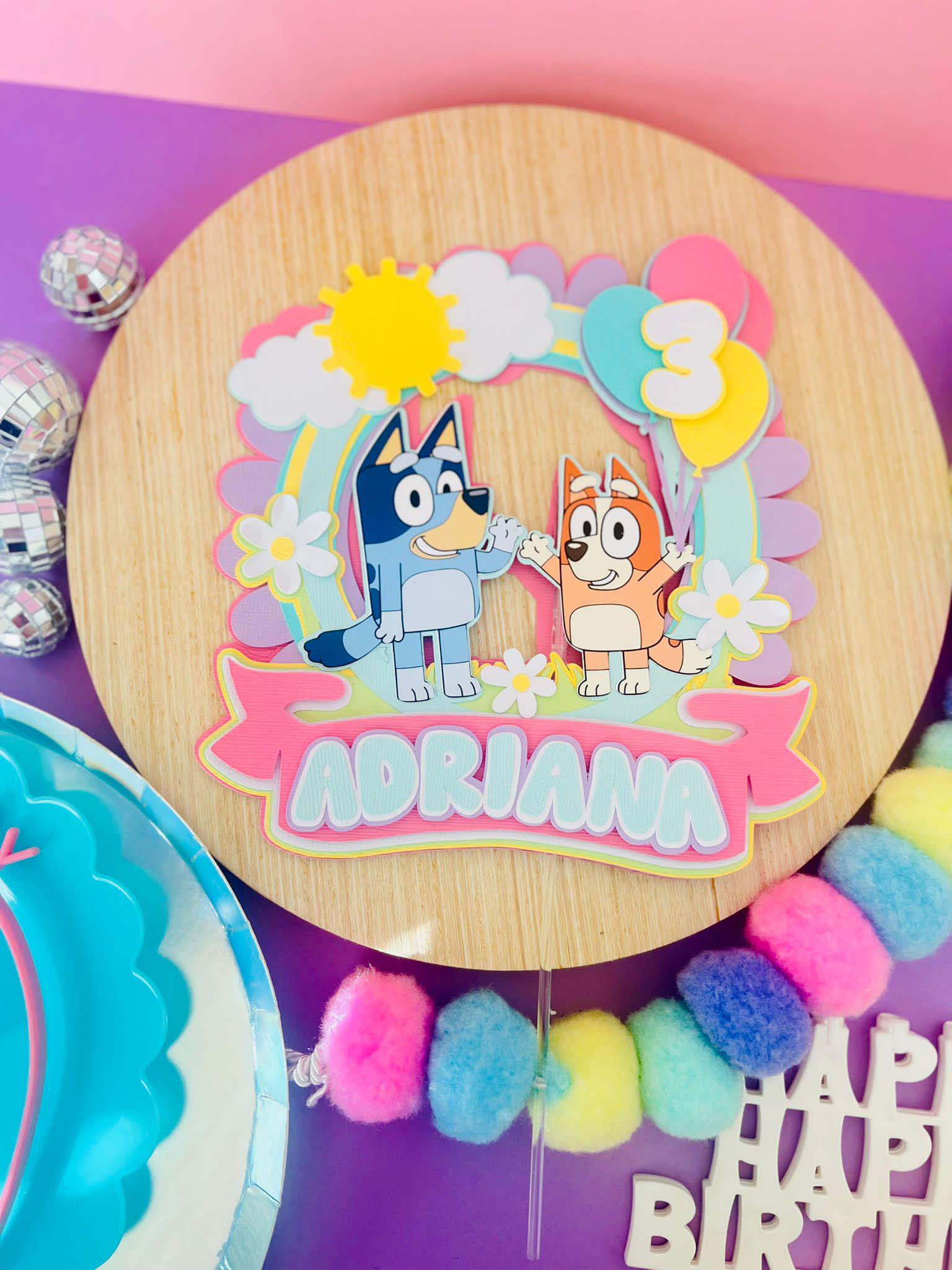 Bluey Cake Topper