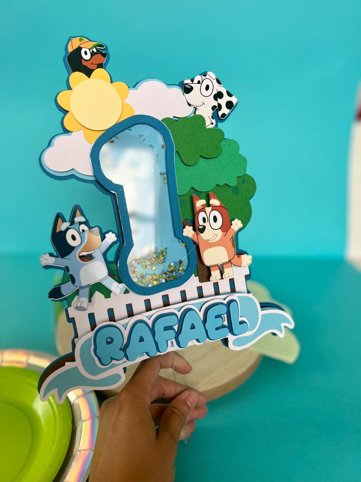 Bluey Cake Topper Shaker