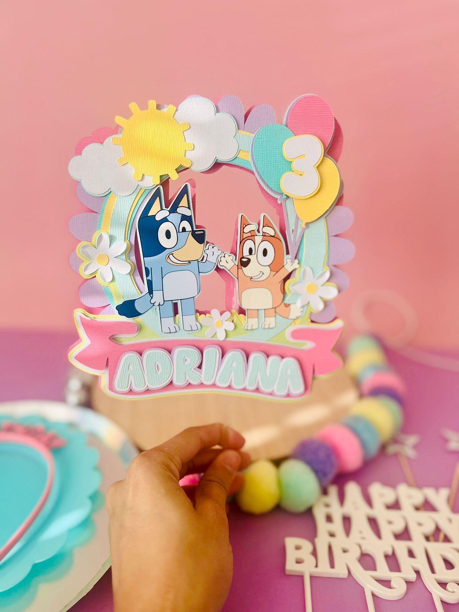Bluey Cake Topper