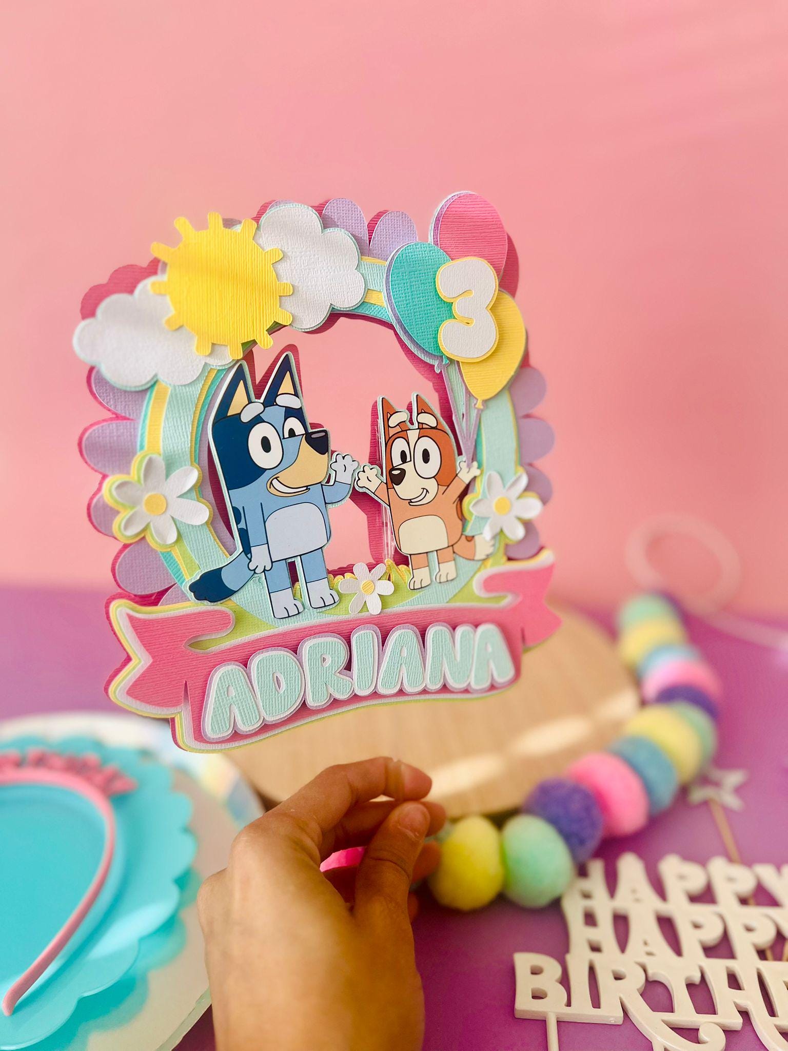 Bluey Cake Topper