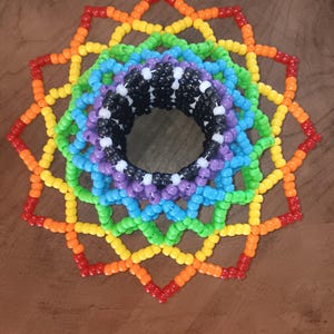Epic rainbow kandi cuff