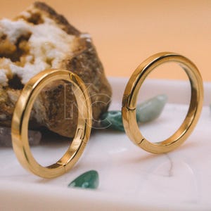 Large Gauge Hoop for Stretched Ears Hinged Ear Weight Gauge Large Gauge Hoop Earrings
