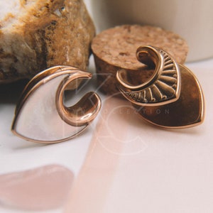 Ear Saddles for Stretched Ears Gauge & Plug Earrings Earlobe Gauge Stretchers Stainless Steel Plug and Tunnel Jewelry