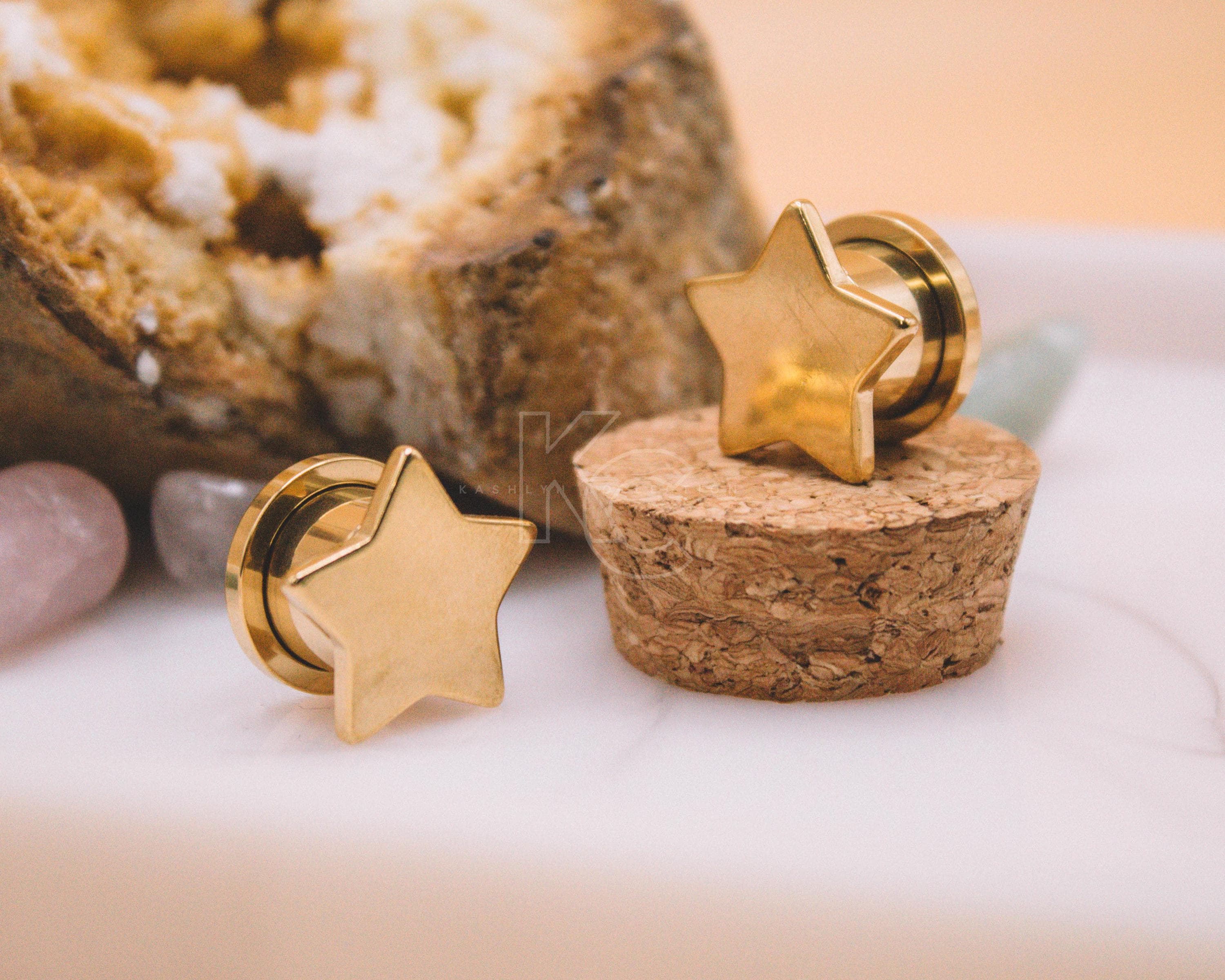 Tunnel Placcati In Argento, Tappi Per Le Orecchie In Ottone, Barelle - Foto 4