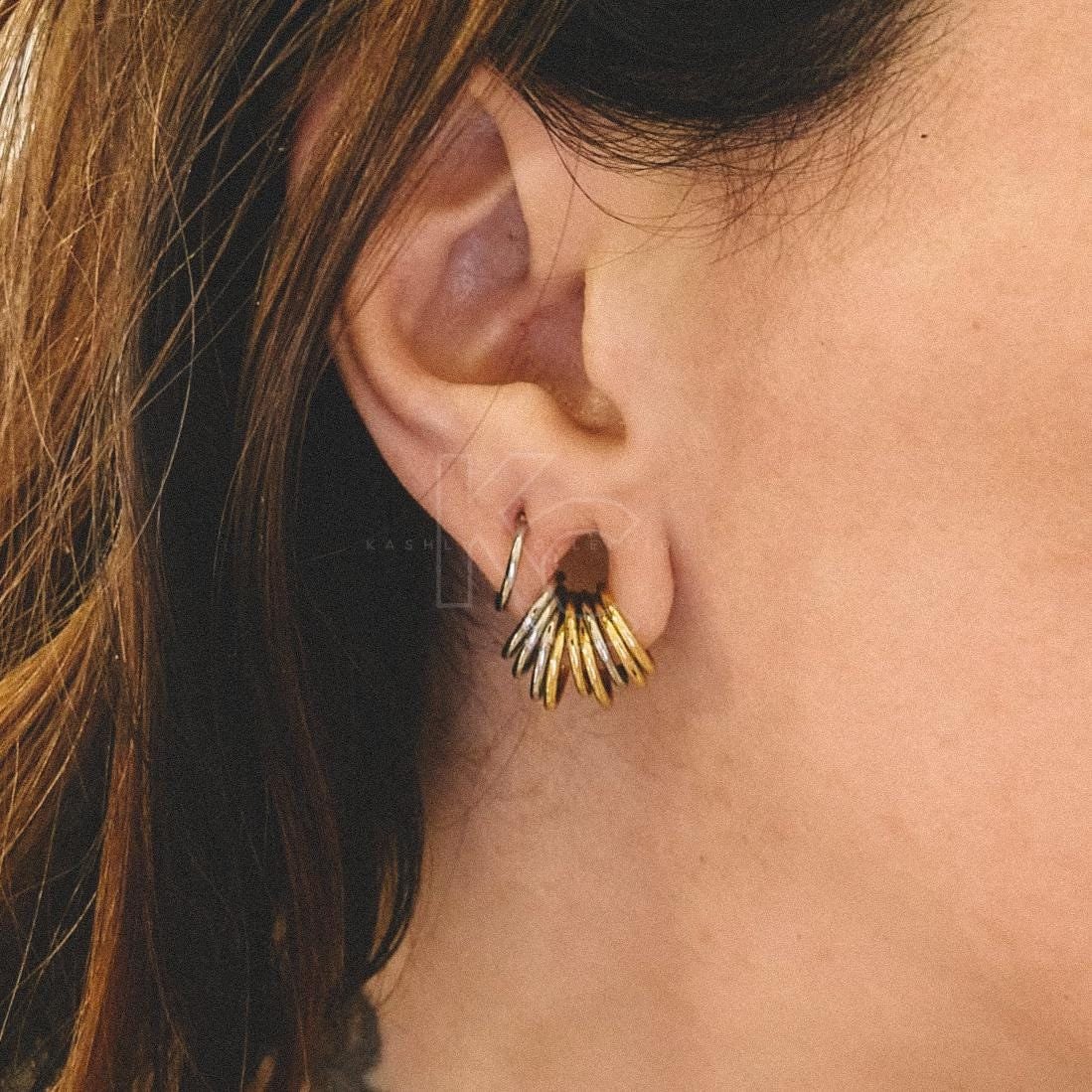 Stacked Hoop Earrings for Stretched Earlobe Small Hoops Earrings 16g Hoop set Ear Gauging Jewelry