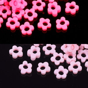 20 Grams of 800 Small 4-5mm Flower Shaped Polymer Clay Rondelle Spacer Beads