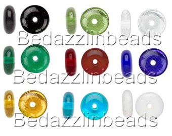 PA55 Vintage Japanese Glass Spacer Beads Disc beads 8x2mm Spacer Purple Lavender Semi Matte Finish 100