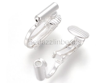 Convertitore Clip Per Orecchini – Set Da 8 Pezzi Con Cuscinetti In Silicone, Argento E Oro, Per Orecchini Senza Foro