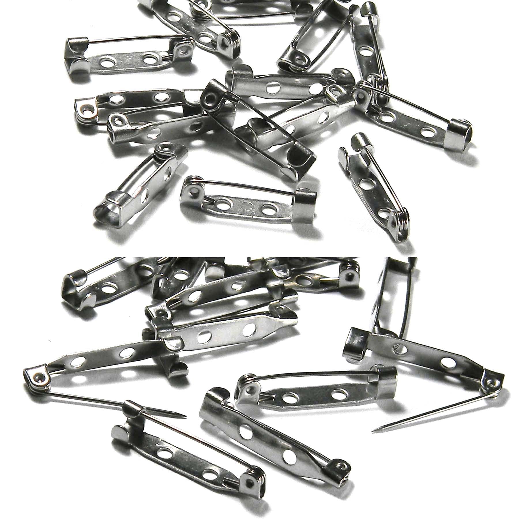 5 Surgical Grade 304 Stainless Steel Locking Bar Brooch Pin Etsy