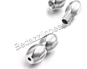 Silver Surgical 304 Grade Stainless Steel Screw Barrel Jewelry Clasp Finding Twist to close