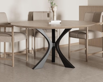 Industrial Spider Table Base, Heavy Duty Steel Dining Table Legs, Modern Design