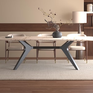 Modern Spider Metal Table Base: Heavy Duty Steel Dining Table Legs