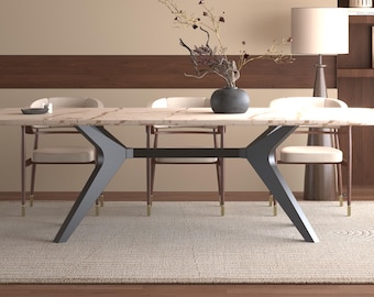 Modern Spider Metal Table Base: Heavy Duty Steel Dining Table Legs