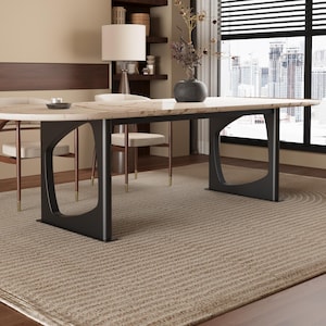 Handcrafted metal table base for Marble, Glass, Wood top. Premium handmade customizable product Perfect for rustic or modern interiors.