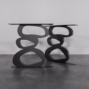 Metal Table Legs (Set of 2): 28&quot; Unique Furniture Legs