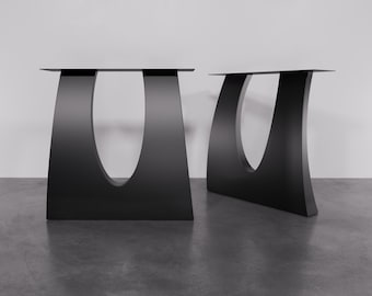 Handgefertigte Geschwungene Metall Tischbeine: Designer Esstisch Untergestell