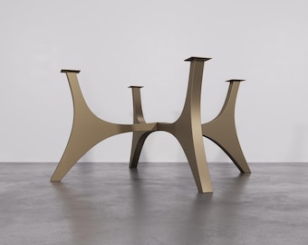 Handmade Metal Round Table Base: Modern Industrial Design