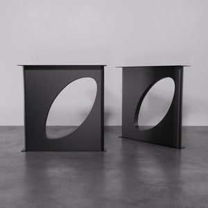 Handmade Metal Table Legs: Modern Industrial Steel Design