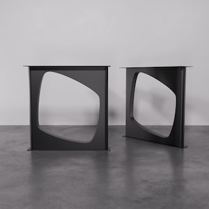 Unique Design Premium Metal Table Legs  - Contemporary Steel Leg Design, Metal Dining Table Legs