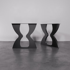 Handcrafted Metal Table Legs: Modern Industrial Design, 28-inch Height
