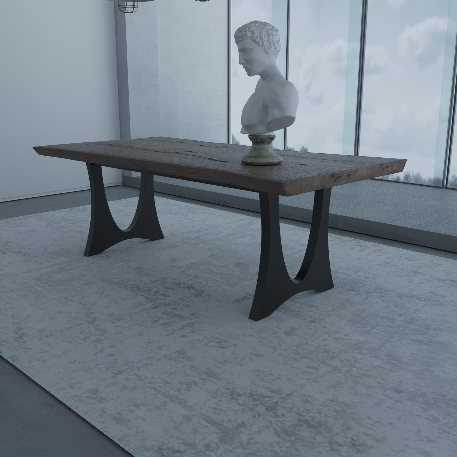 Modern Metal Table Base, Sturdy Support for Custom Tables, Contemporary ...