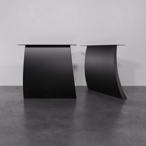 Handmade Metal Table Legs Designer Edition, Curved Design Table Legs, Unique dining legs, Premium quality steel legs