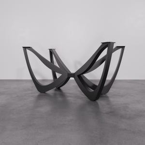 Handmade Spider Eye Metal Table Base: Modern Industrial Steel Legs