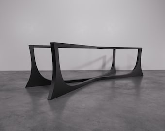 Handmade Steel Table Base: Mid Century Modern Dining Table Legs