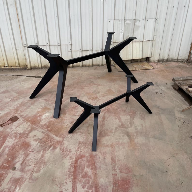 Modern Spider Metal Table Base: Heavy Duty Steel Dining Table Legs image 11