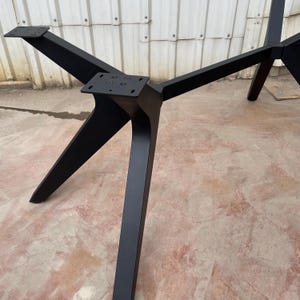 Modern Spider Metal Table Base: Heavy Duty Steel Dining Table Legs image 15