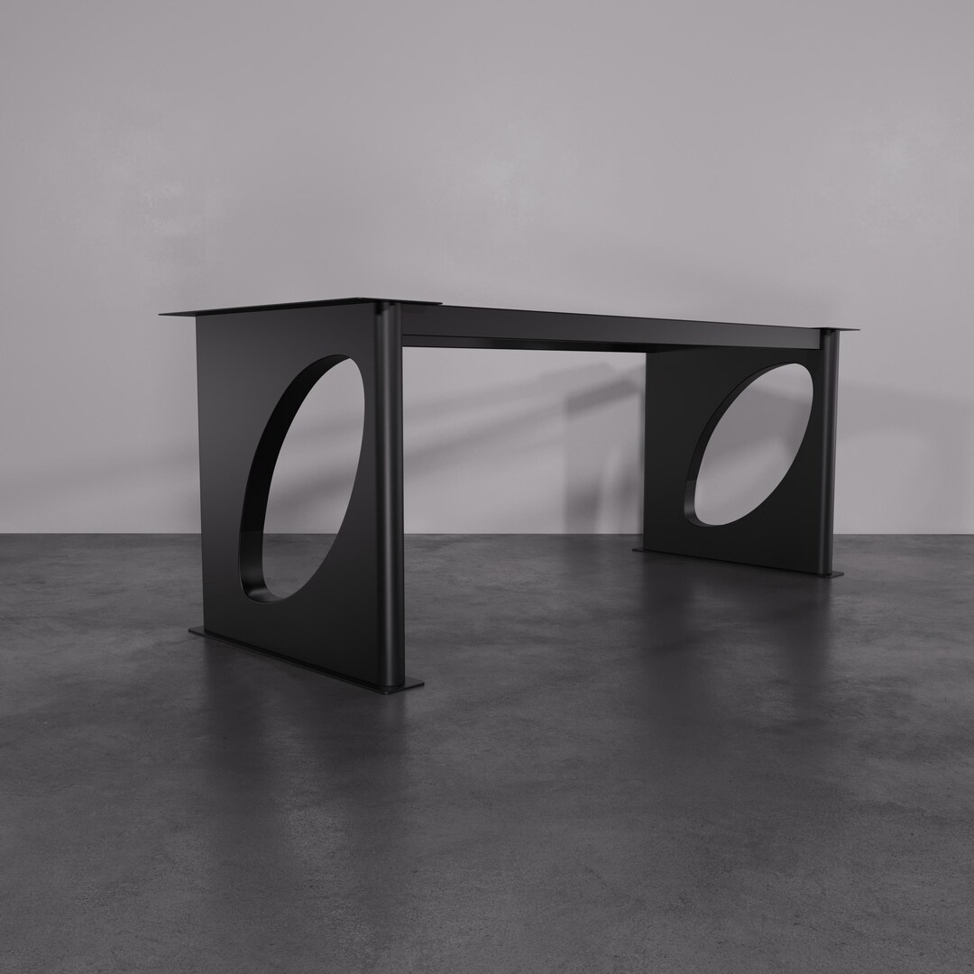 Handmade Metal Table Base Unique Design, Modern Industrial Steel Table ...