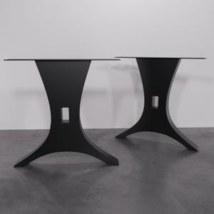 Metal Table Legs: Heavy Duty Steel Base, Adjustable Feet