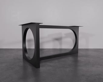Handmade Metal Table Base: Modern Steel Pedestal, Heavy Duty