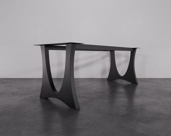 Base moderna per tavolo in metallo, supporto robusto per tavoli personalizzati, design contemporaneo delle gambe in metallo