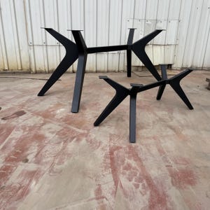 Modern Spider Metal Table Base: Heavy Duty Steel Dining Table Legs image 14