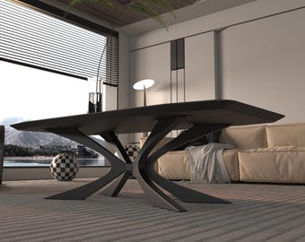 Modern Spider Coffee Table Base – Handmade Steel Furniture Legs