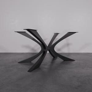Designer Edition Spider Metal Table Base, Metal Pedestal Base for Modern Furniture Dining Table Legs