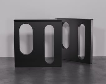 Contemporary Unique Dining Legs, Handcrafted Metal Table Legs Designer Edition, Steel table legs harmonise with modern and rustic style