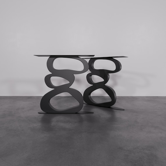 Metal Table Legs (Set of 2): 28" Unique Furniture Legs