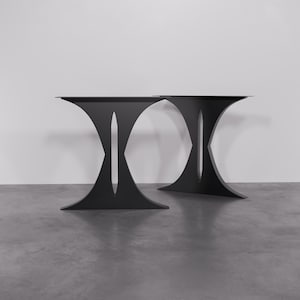 Metal Dining Table Legs: X-Shape Steel Iron, Kitchen & Office