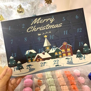 Weihnachts-Adventskalender: 24 Kokosnusswachs Melts, 7 Düfte