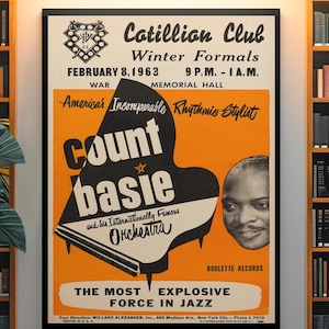 Legendary Jazz Era Poster – Vintage Jazz Music Art from 1960s Performance